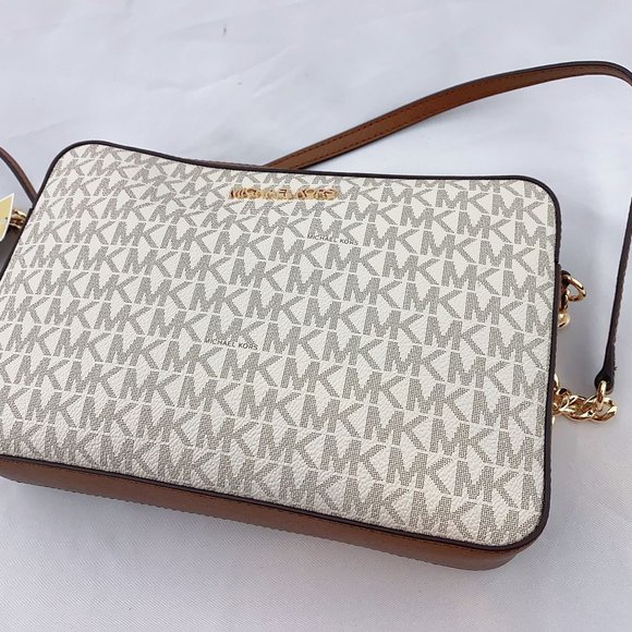 MK JST CROSSBODY BAG & TRIFOLD WALLET VANILLA - Picture 9 of 13